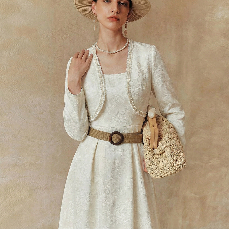 Womens Lounge Wear Jacket Vest And Dress Set