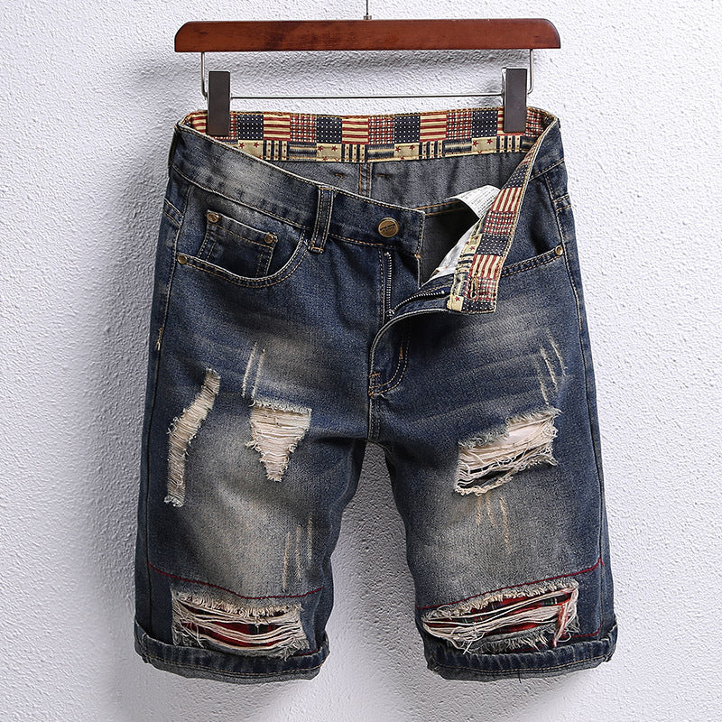 Fashionable Driven Trendy Patchwork Shorts