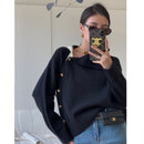Turtleneck Two Wear Long-sleeved Sweater Women