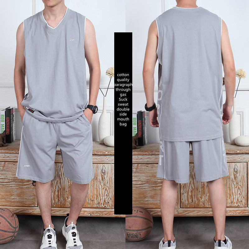 Casual Wear Sleeveless Thin Vest Running Wear Shorts Sportswear