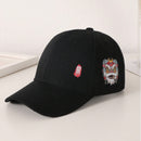 Men's Black And White Printed Chinese-style Lion-themed Large-sized Sun-protective, Fashionable And Versatile Baseball Cap, Suitable For Daily Use, Outdoor Activities And Street Play.