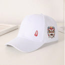 Men's Black And White Printed Chinese-style Lion-themed Large-sized Sun-protective, Fashionable And Versatile Baseball Cap, Suitable For Daily Use, Outdoor Activities And Street Play.