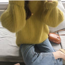 Lazy style loose-wear outer pullover women