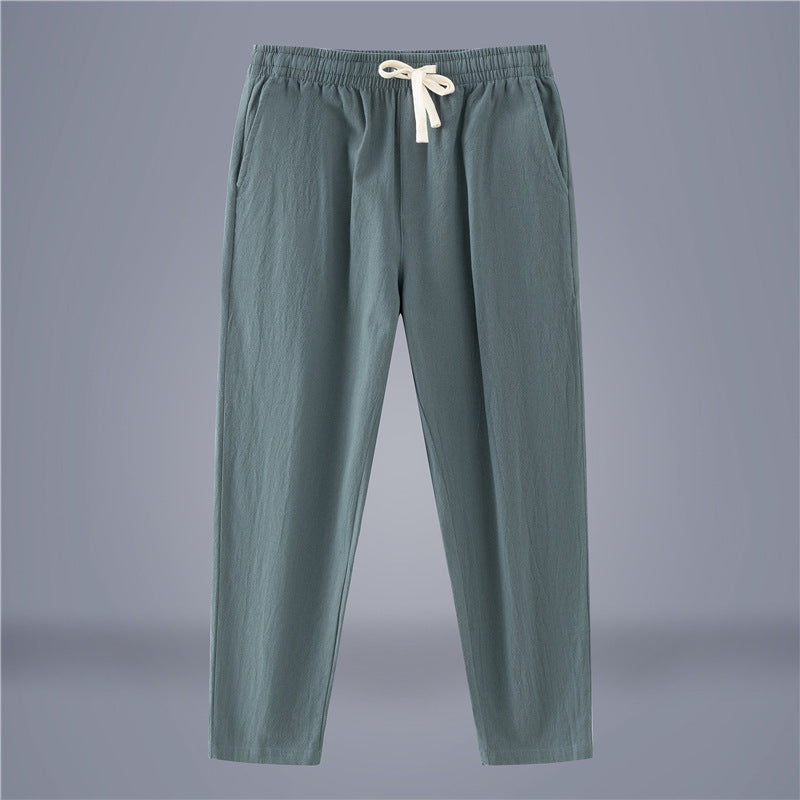 Men's Cotton-Linen Fashionable Casual Wide-Leg Pants