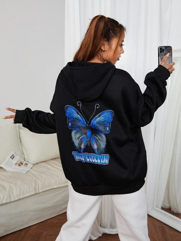 Hedging Fashion All-match Letter Urban Casual Thickened Sweater