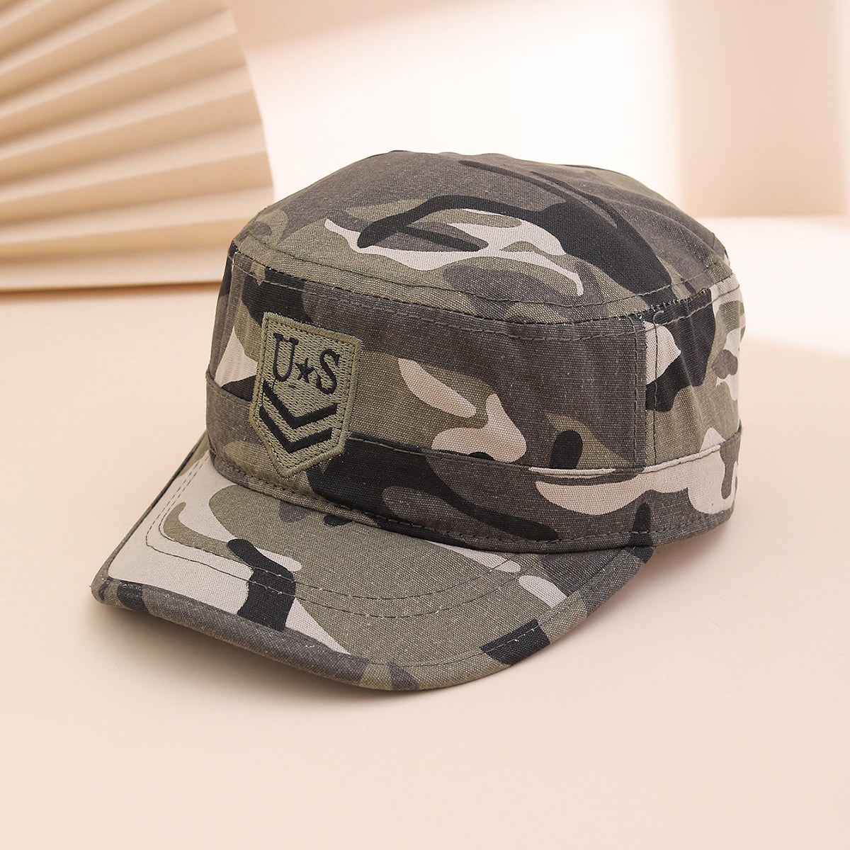 Fashion Camouflage Flat-top Hat, Outdoor Tactical Sun Protection Hat, Trendy And Versatile Embroidered Casual Hat
