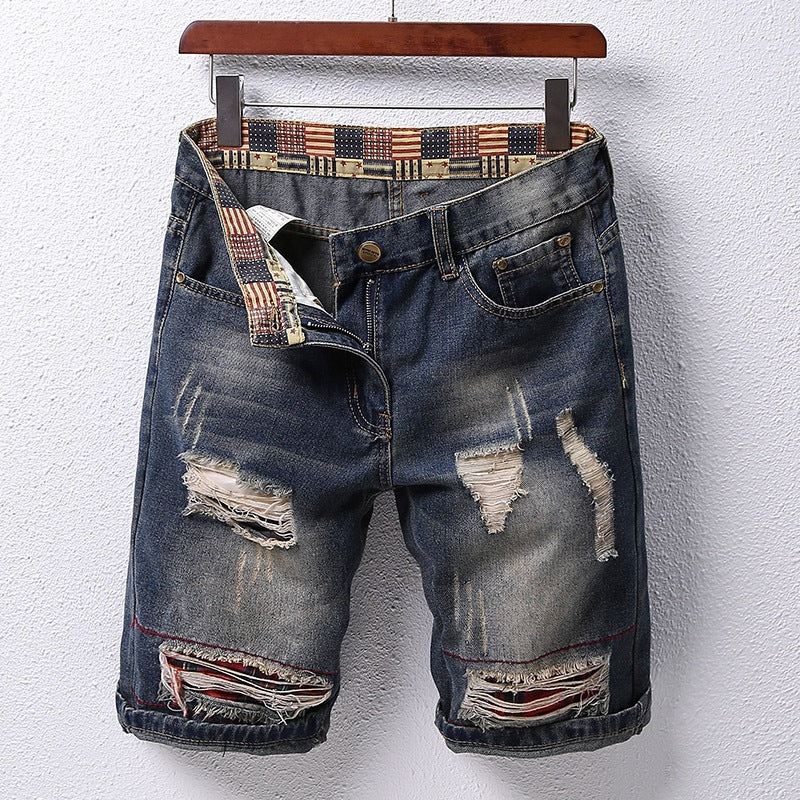 Fashionable Driven Trendy Patchwork Shorts