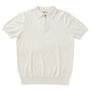 Men's Summer Short-Sleeve Simple Solid-Color Slim-Fit Knit Shirt