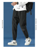 Men's Loose Reflective Beam Foot Athleisure Pants