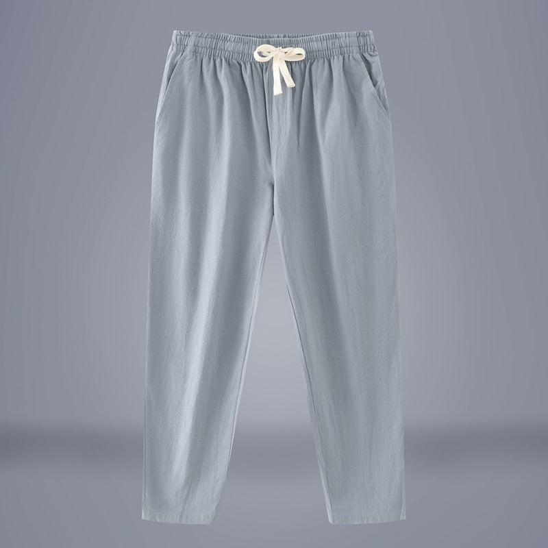 Men's Cotton-Linen Fashionable Casual Wide-Leg Pants