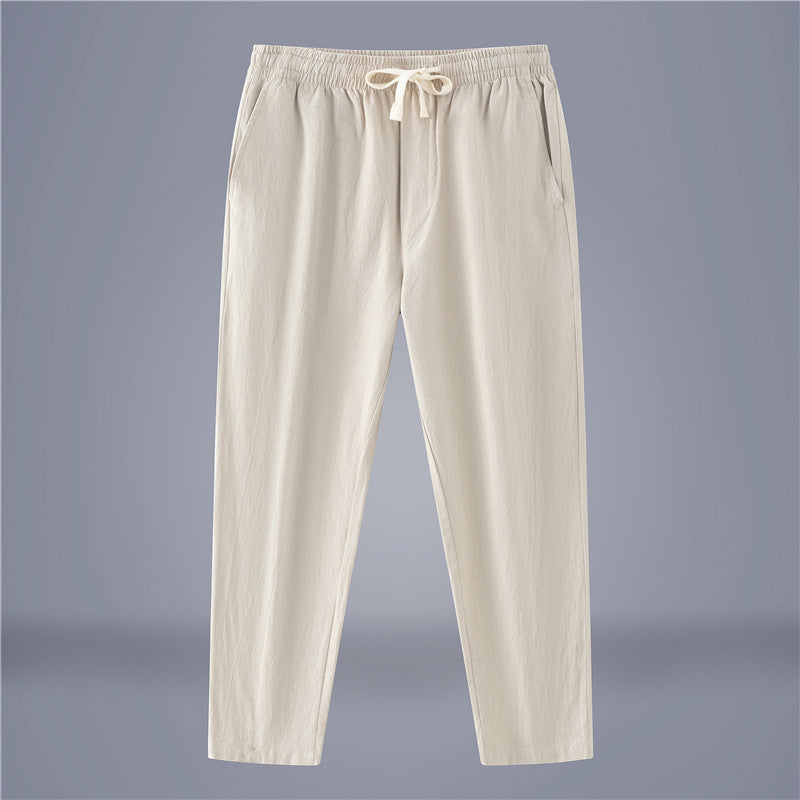 Men's Cotton-Linen Fashionable Casual Wide-Leg Pants