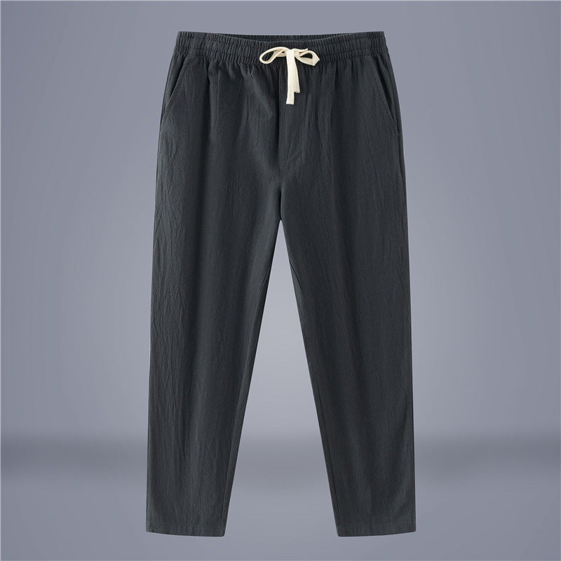 Men's Cotton-Linen Fashionable Casual Wide-Leg Pants
