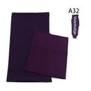 Same-color Chiffon Headscarf And Base Cap Set