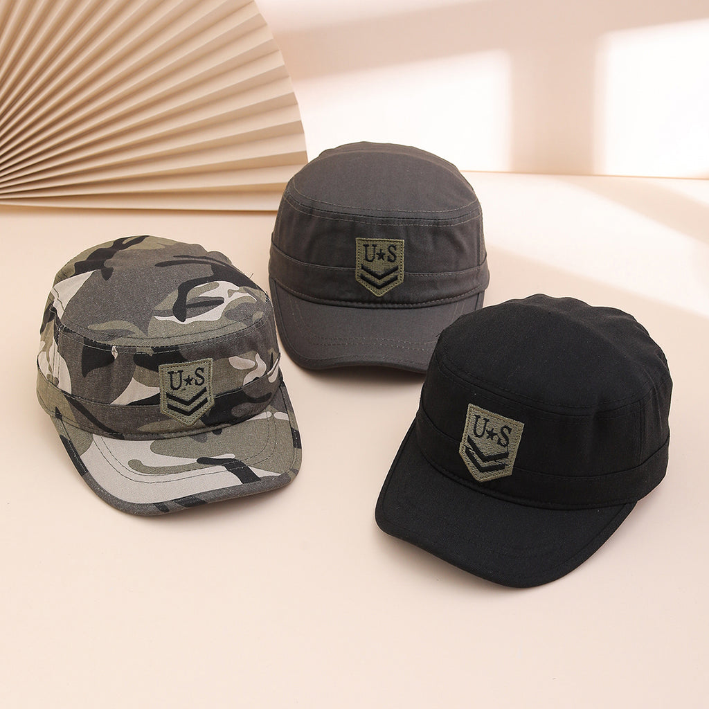 Fashion Camouflage Flat-top Hat, Outdoor Tactical Sun Protection Hat, Trendy And Versatile Embroidered Casual Hat